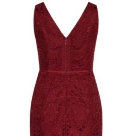 Brand New with Tags Burgundy Crochet Dress - Picture 6 of 8